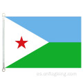 Bandera de Djibouti de 90 * 150 cm 100% poliéster